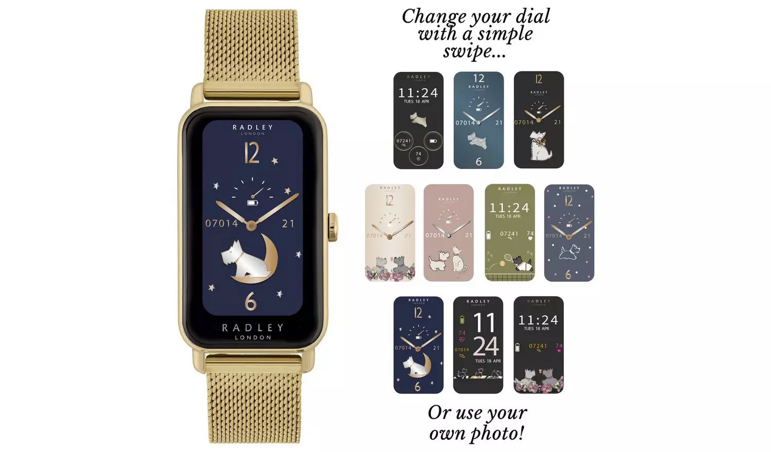 Radley Series 21 Ladies Gold Mesh Strap Smart Watch