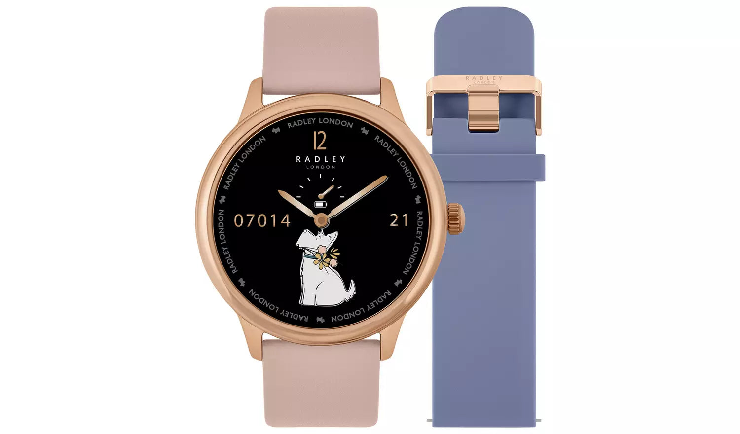 Radley Series 19 Pink and Grey Strap Smart Watch Set