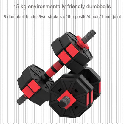 Adjustable Dumbbell Barbell Weight Set