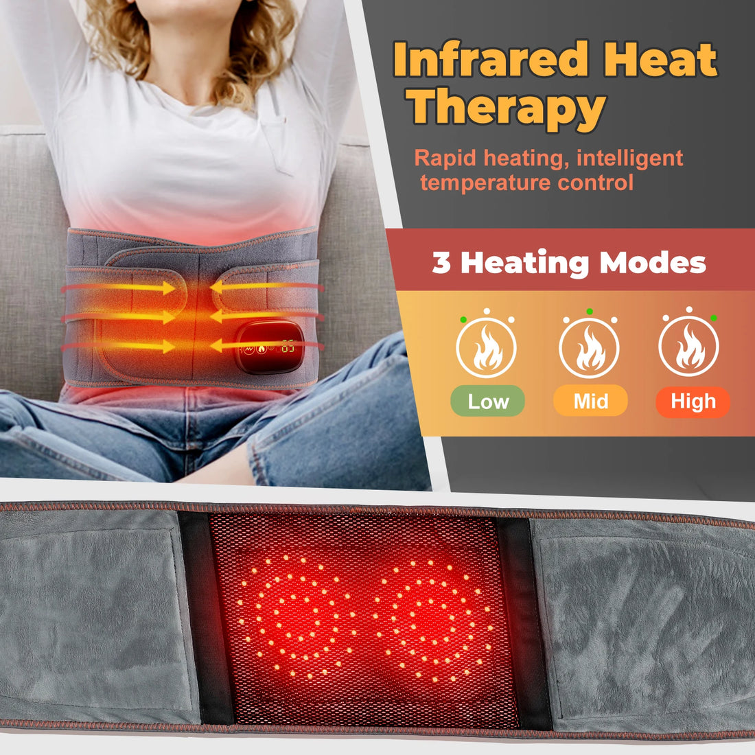 Electric Heating Waist Massager