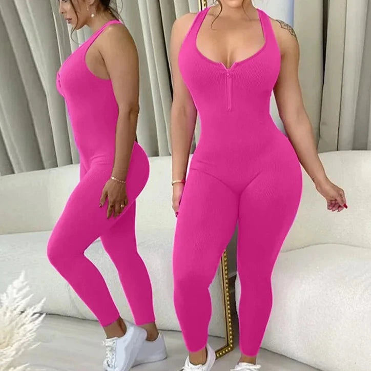 Straps Zipper Sexy Bodycon