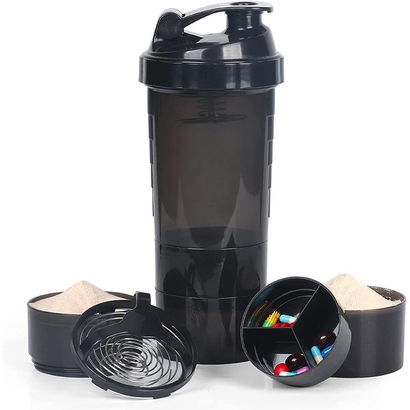 3 Layers Shaker Protein Bottle