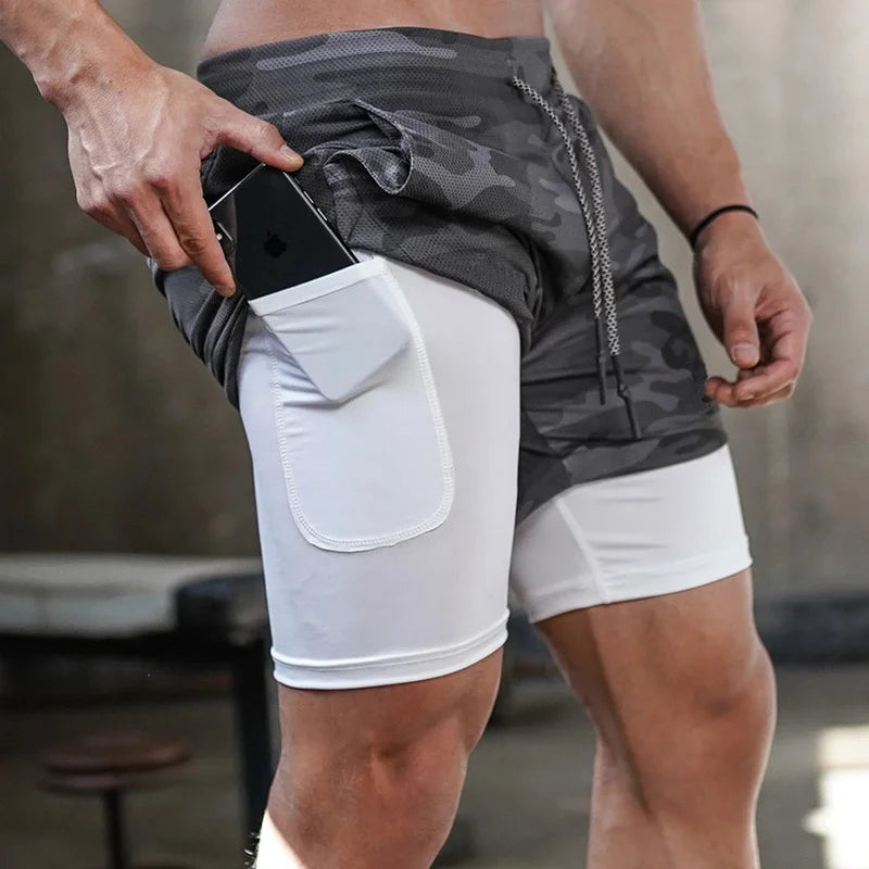 Camo Running Shorts Men