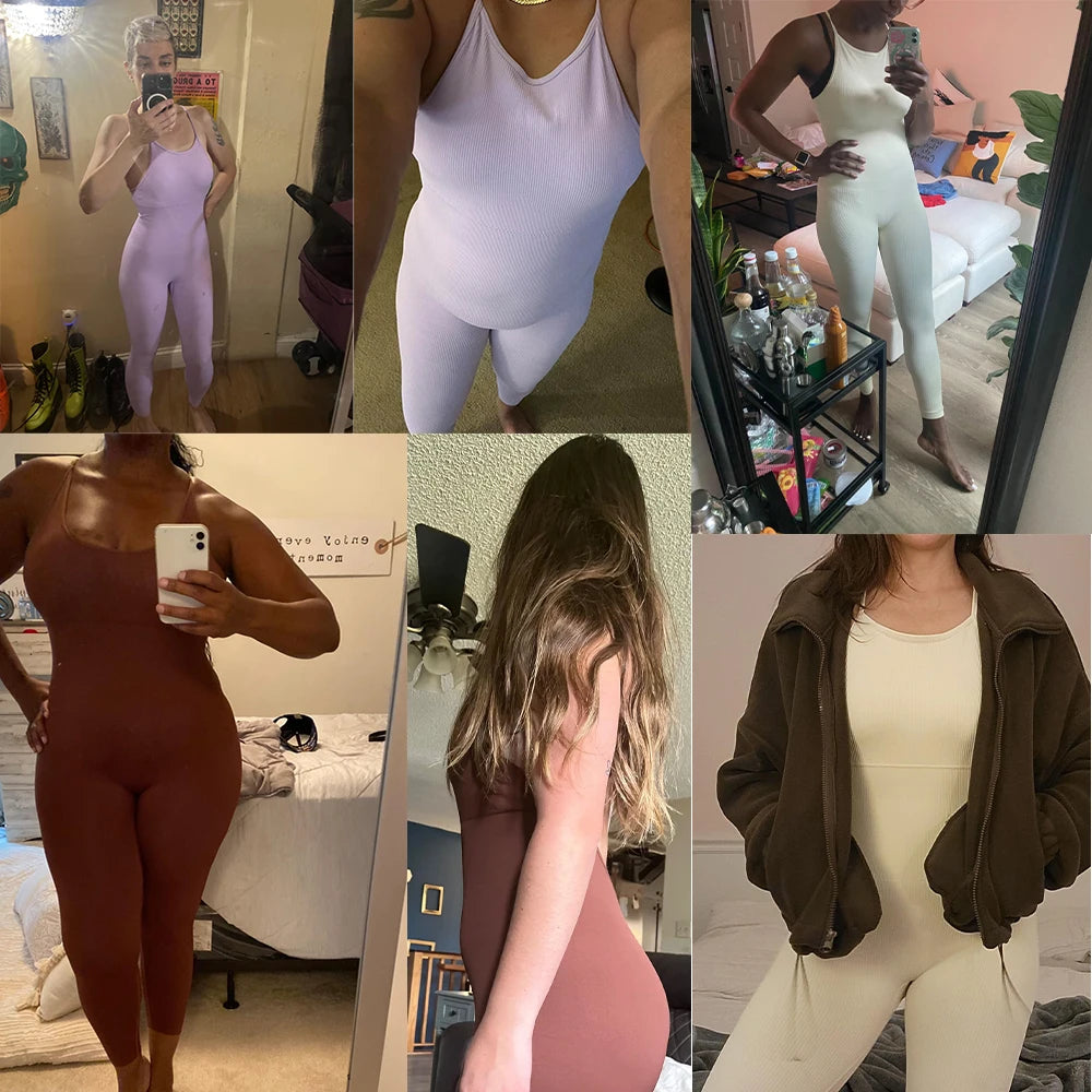 Sportwear Bodycon Jumpsuits