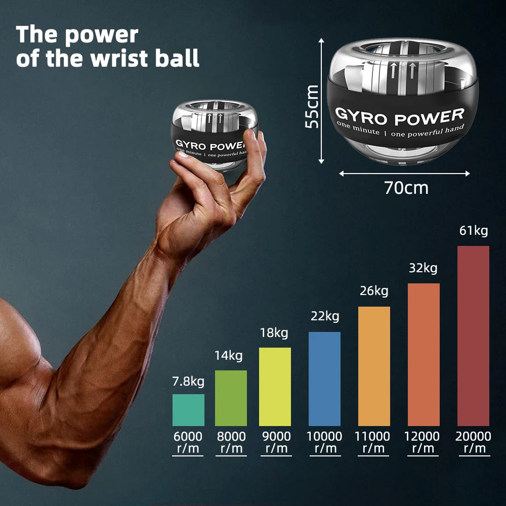 LED Wrist Power Ball Trainer